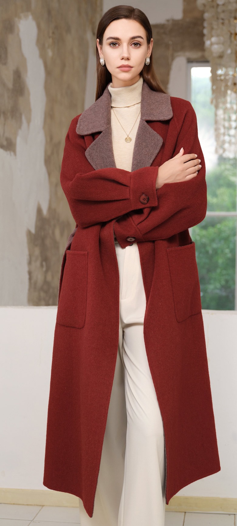 2024新款毛呢大衣厂家批发